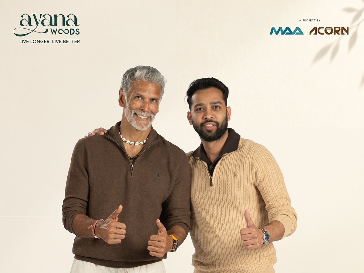 Rishabh Raj, COO of Maa Acorn and Actor Milind Soman - null
