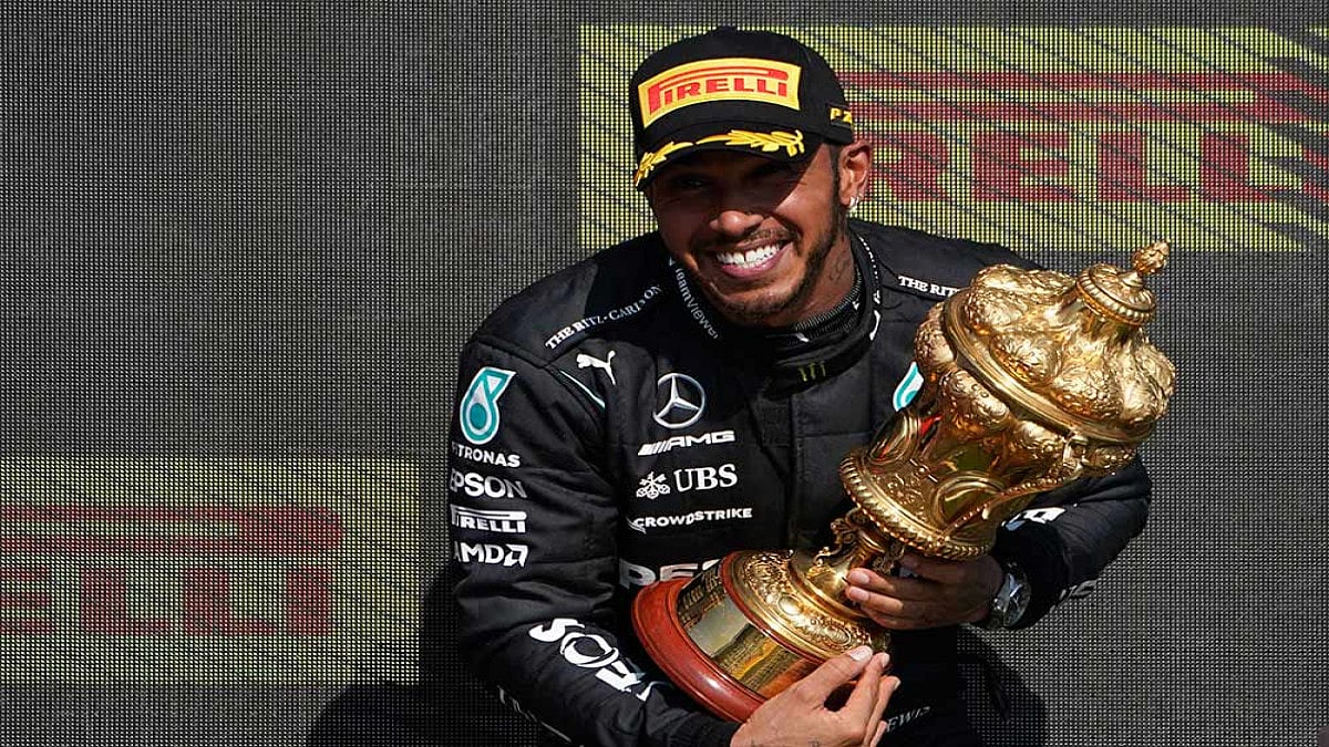 British Grand Prix: Lewis Hamilton Wins As Max Verstappen Crashes Out