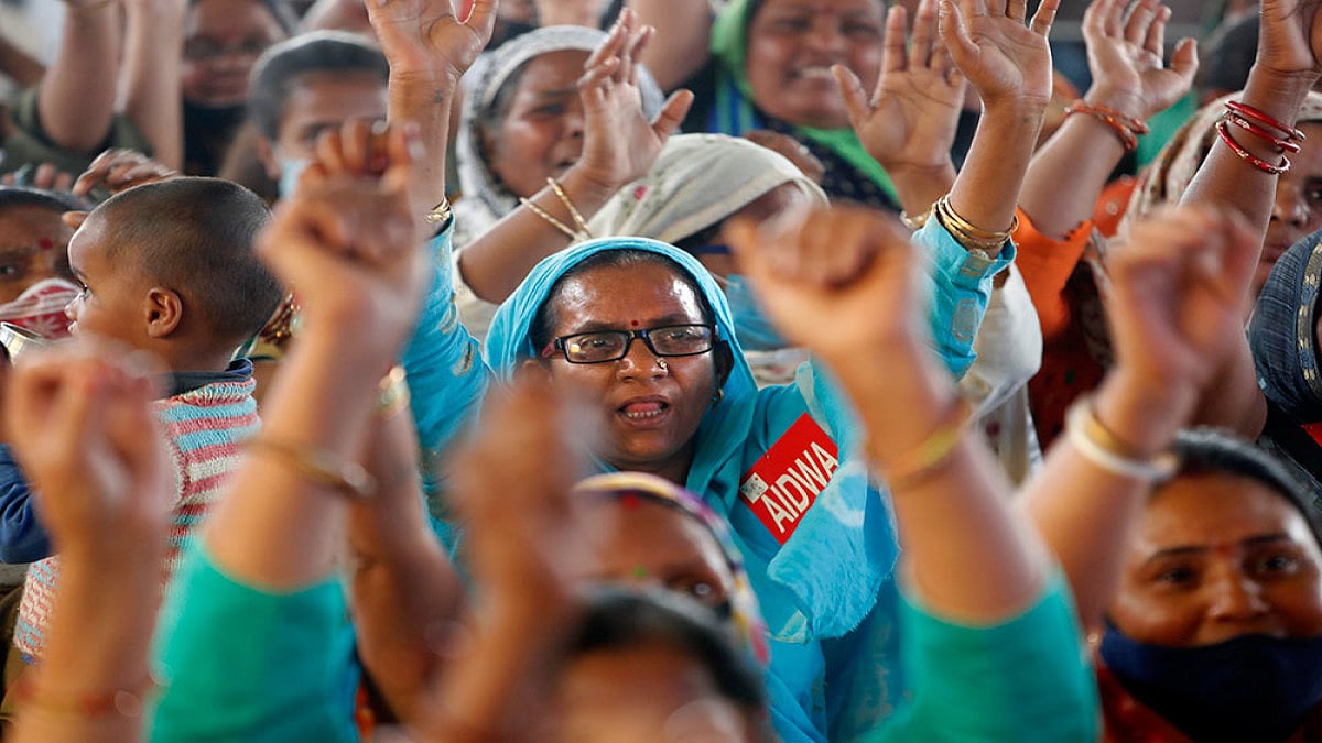 March Of The Women Farmers On International Womens Day