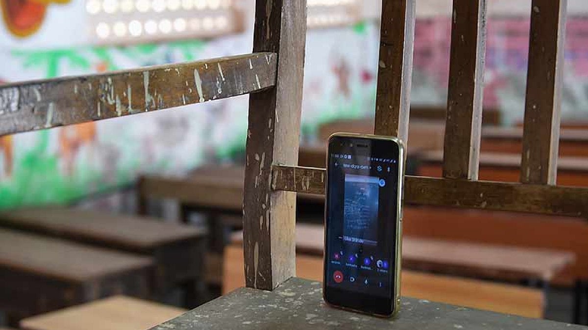 Due to fresh curbs, schools have shifted to online mode of teaching. 