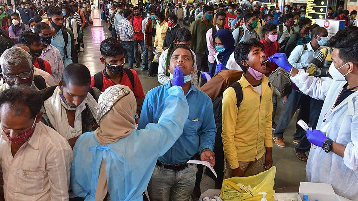 Covid-19 spike in India.