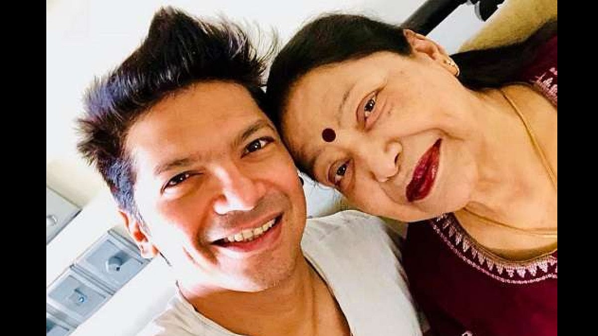 Shaan with his mother, Sonali Mukherjee