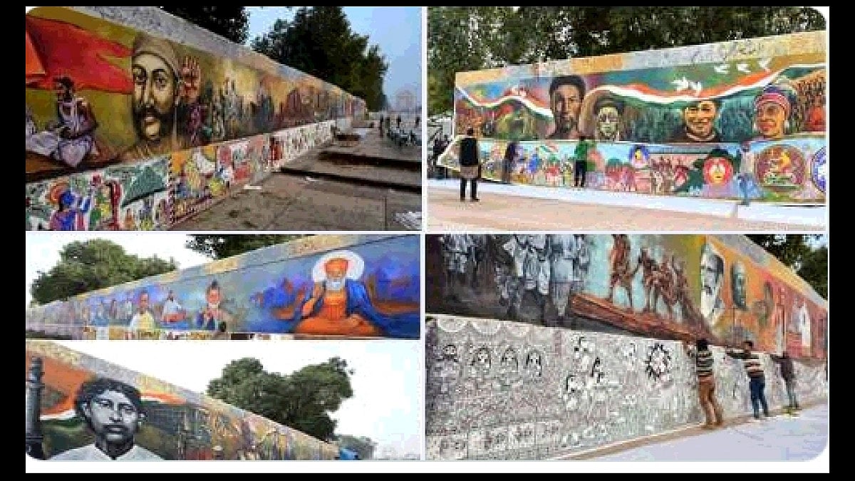 The scrolls prepared in 'Kala Kumbh'  jointly organised by ministries of defence and culture. 