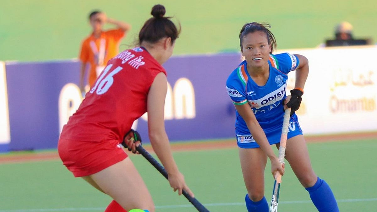 India were leading 1-0 against Korea at the end of the first half.