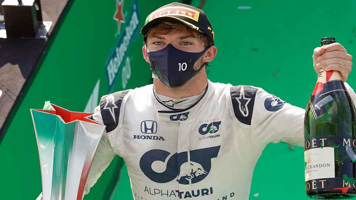 Italian Grand Prix: Pierre Gasly Surprise Winner As Lewis Hamilton Given Penalty