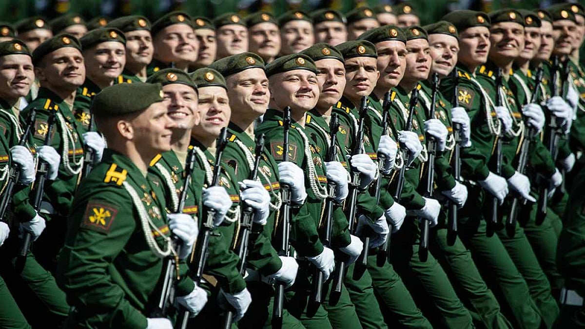Russia Holds Victory Day Parade Rehearsal