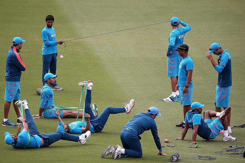 Men In Blue As Well As Green And Gold