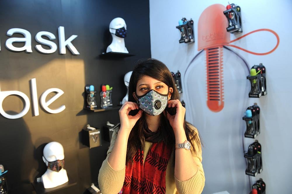 With Pollution Hitting Crazed Levels, Designer Masks Are The New Cool