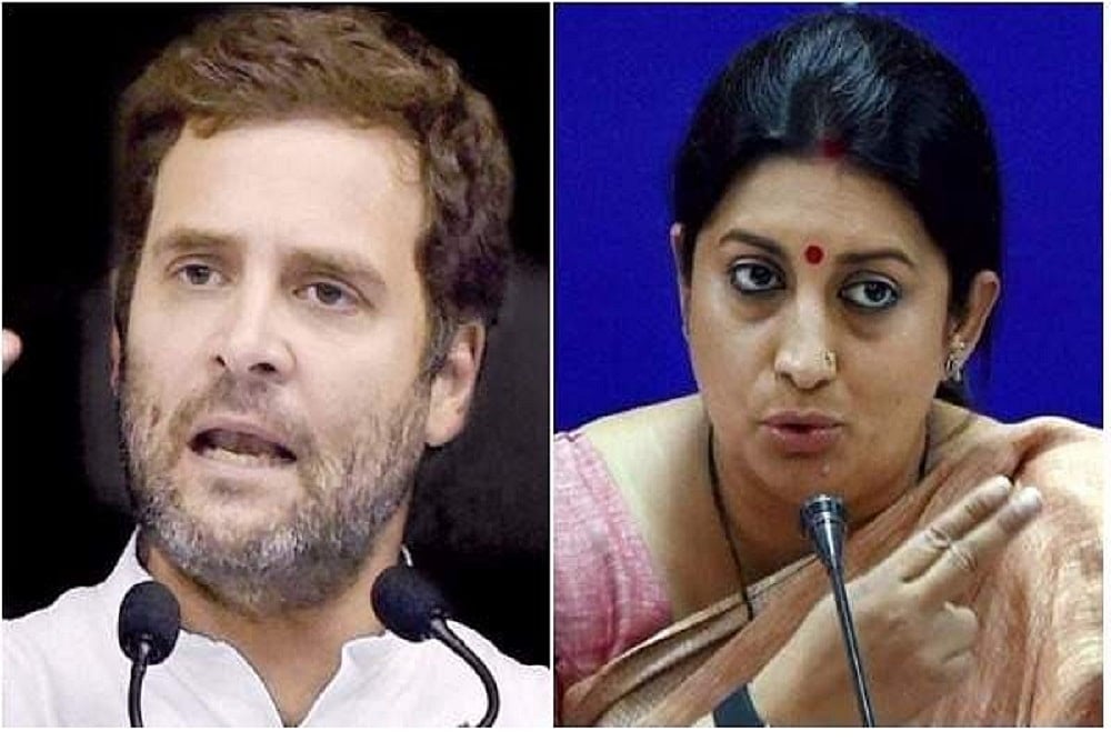 <em>'Out To Malign The Nation'</em>, Smriti Irani Slams Rahul Gandhi On His Global Hunger Index 'Couplet'