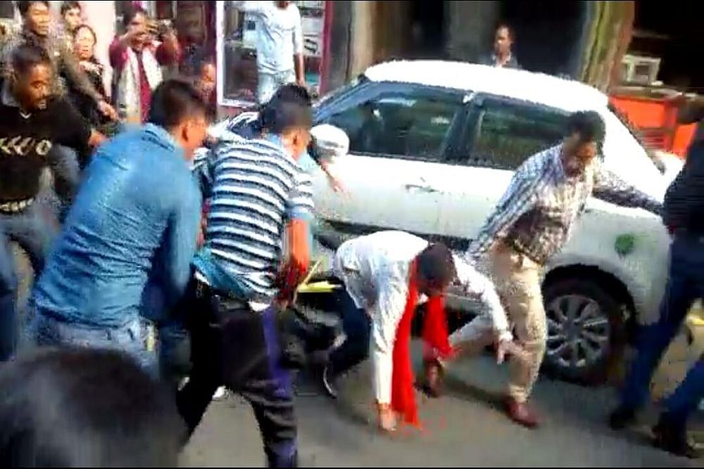 West Bengal BJP Chief Dilip Ghosh Chased And Heckled In Darjeeling, Binay Tamang Condemns Attack