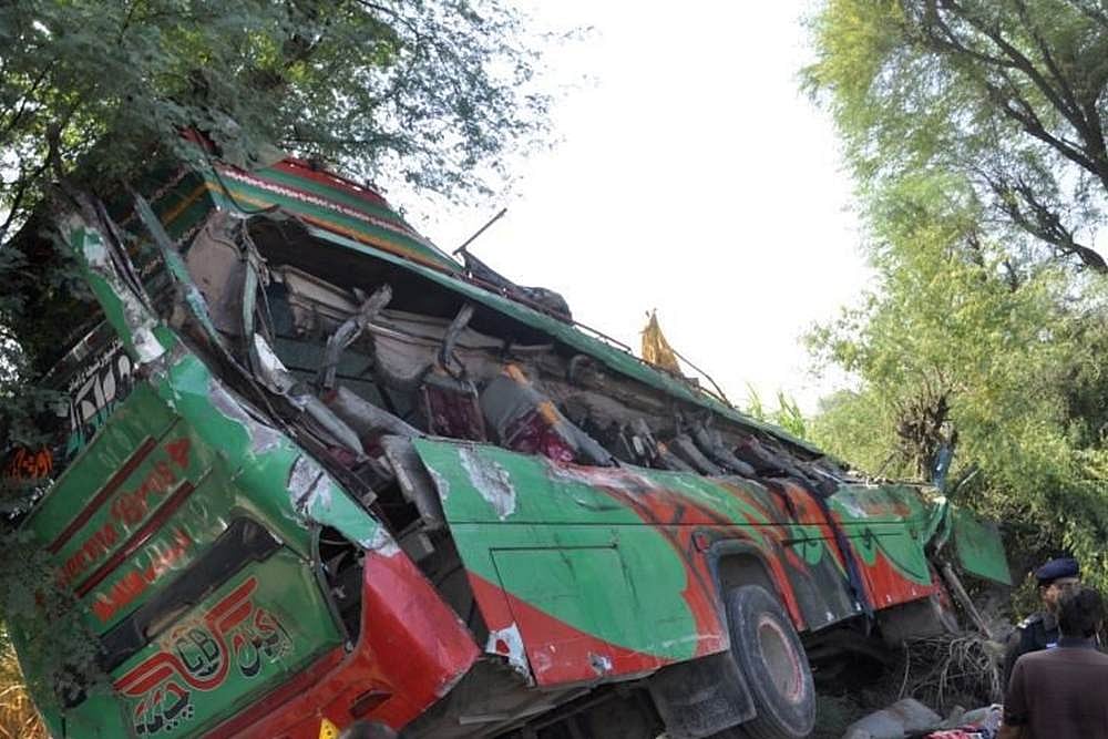 24 Killed, 69 Injured As Bus Falls Into Ravine In Pakistan's Punjab Province