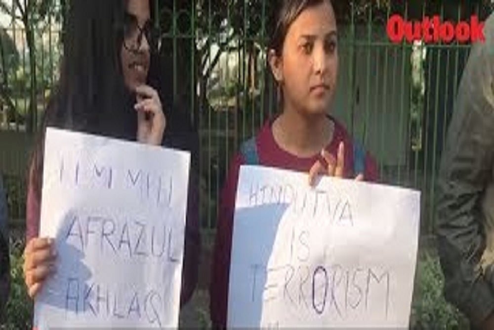 Delhi: Students, Activists Protest Against The Killing of Muslim Labourer Afrajul Khan In Rajasthan