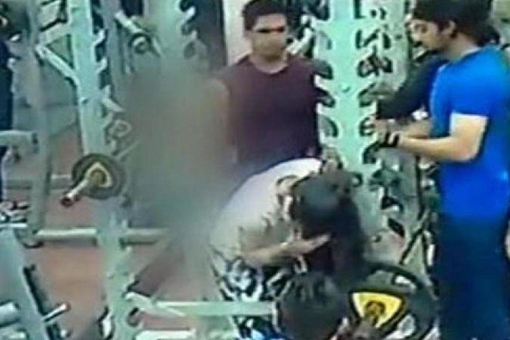Man Punches, Kicks Woman Inside Gym In This Video After She Complains Of Misbehaviour - null