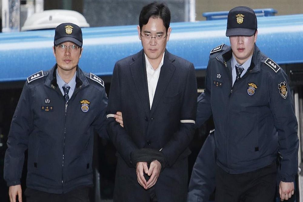 Samsung Heir Lee Jae-Yong Sentenced To Five Years In Prison For Bribery, Other Crimes