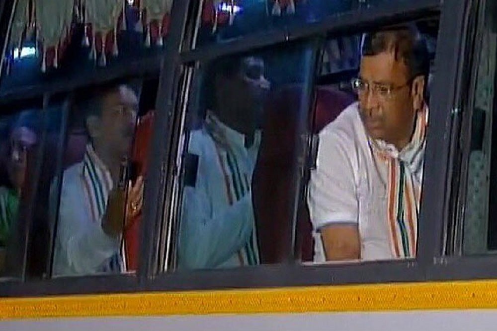 Gujarat Congress MLAs Return To Ahmedabad From Bengaluru, Shifted To Another Resort