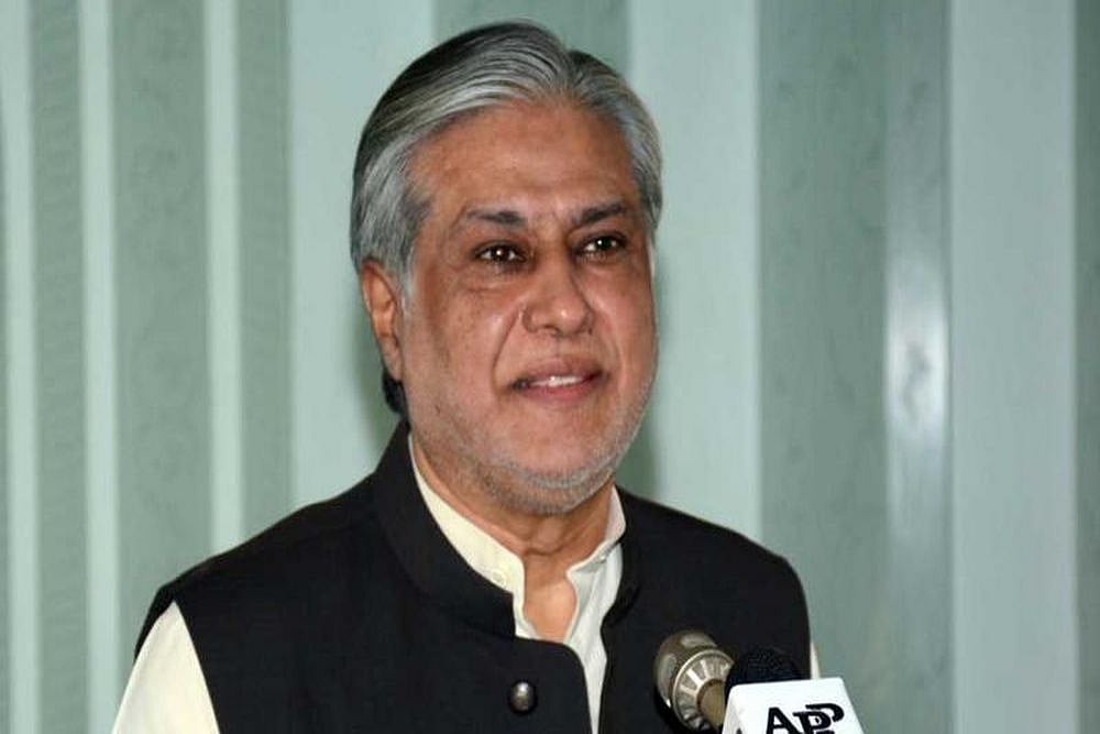 Pakistan's Finance Minister Ishaq Dhar