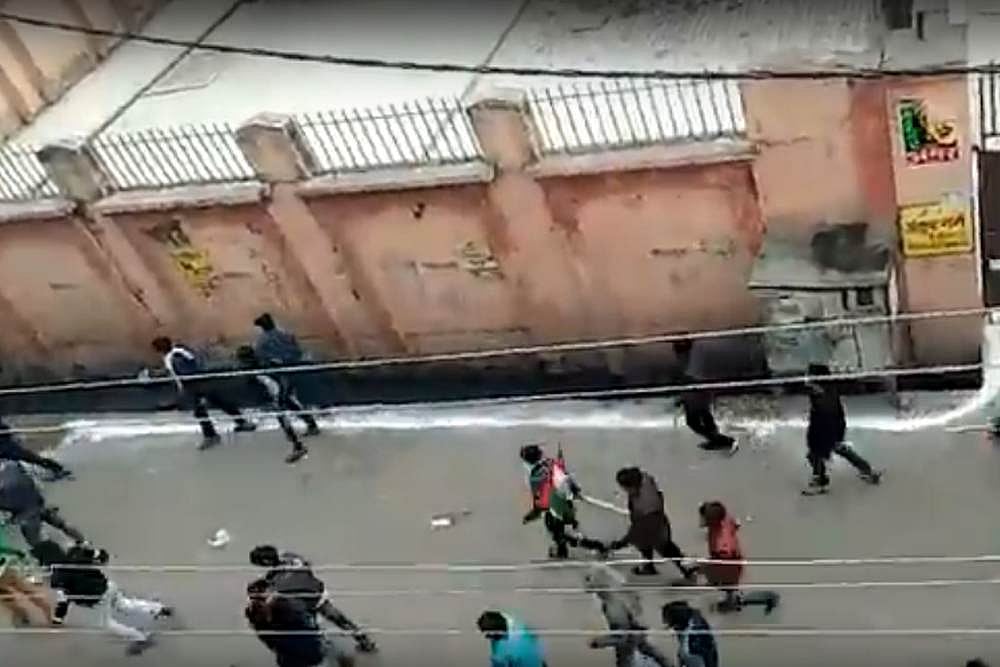 Kasganj Violence: Video Shows Youths Holding Swords And Guns Charging Towards Muslim-Dominated Area