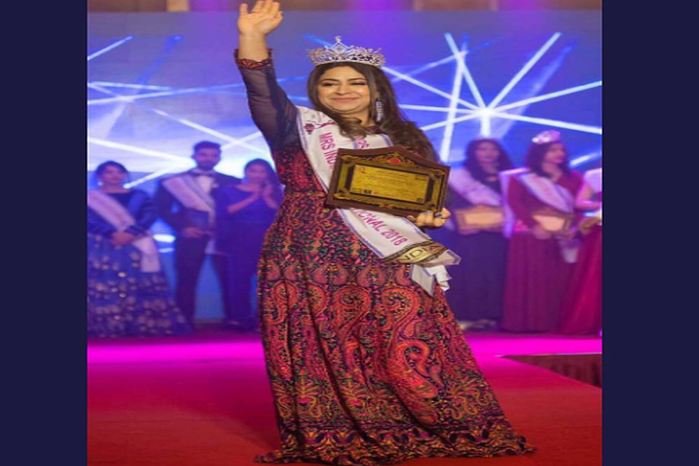 Domestic Violence Survivor From Kashmir Becomes Mrs India International 2018