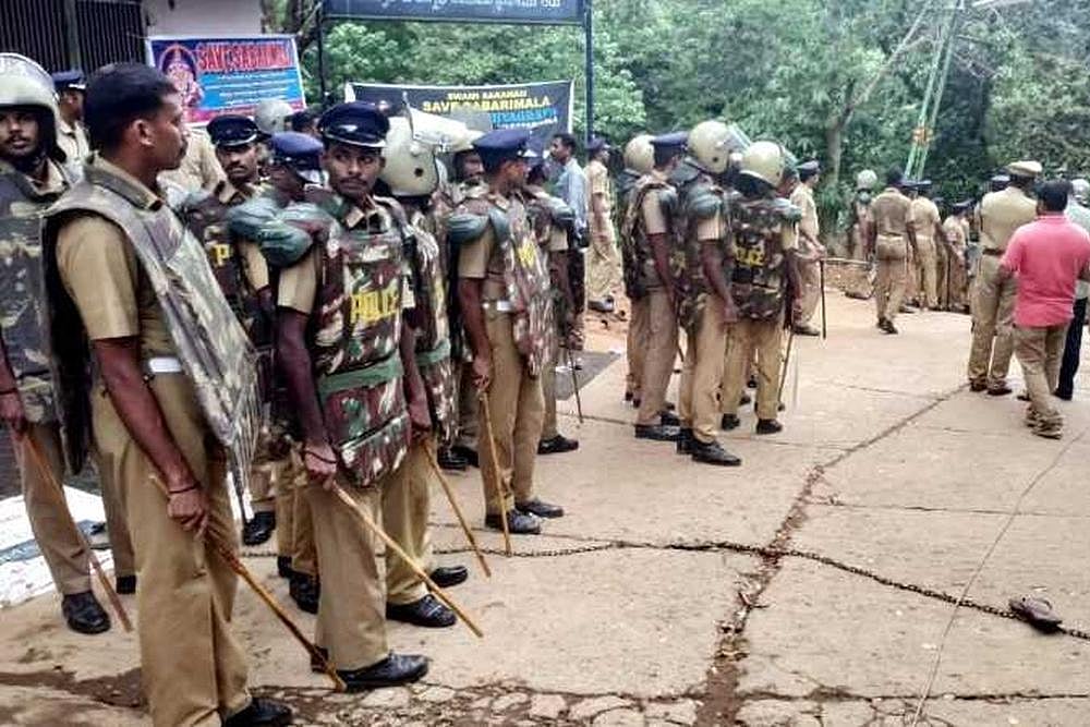 Sabarimala: Police On High Alert; 1500 Cops, Commando Team Deployed As Ayyappa Temple Set To Open On Monday