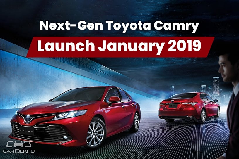 New Toyota Camry India Launch In Mid-January 2019