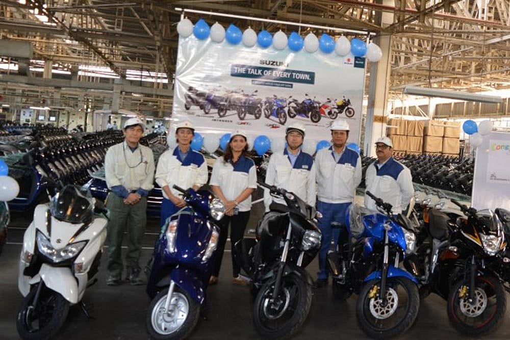Suzuki Motorcycle India Crosses Four Million Production Mark