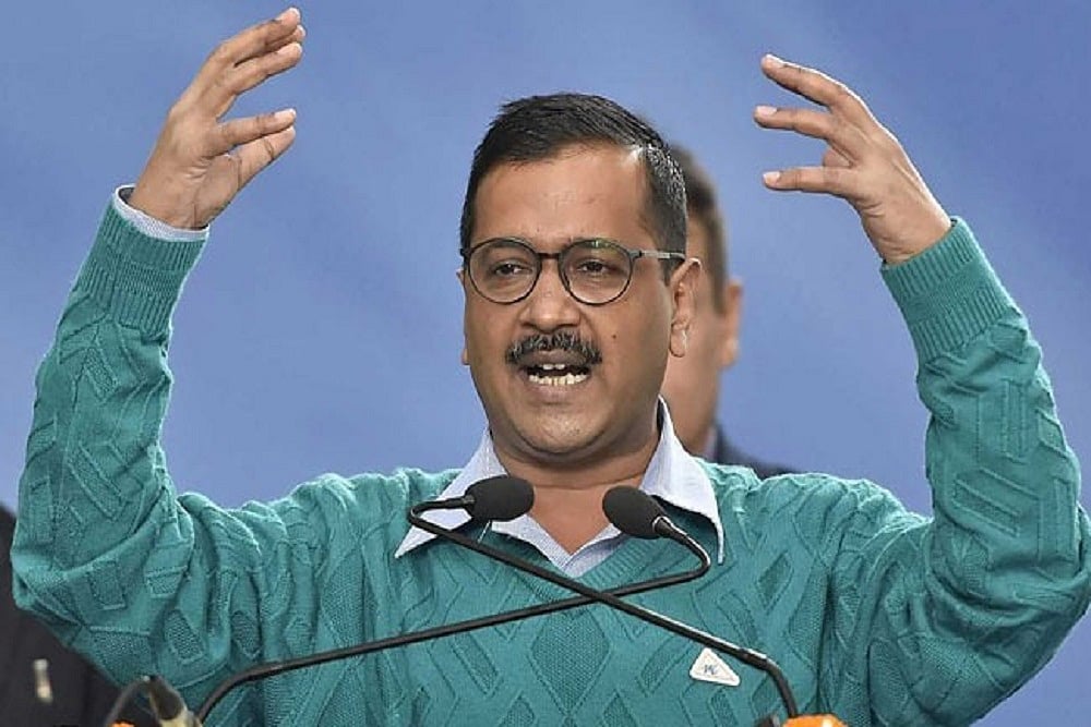 Delhi Police arrives at Chief Minister Arvind Kejriwal's residence