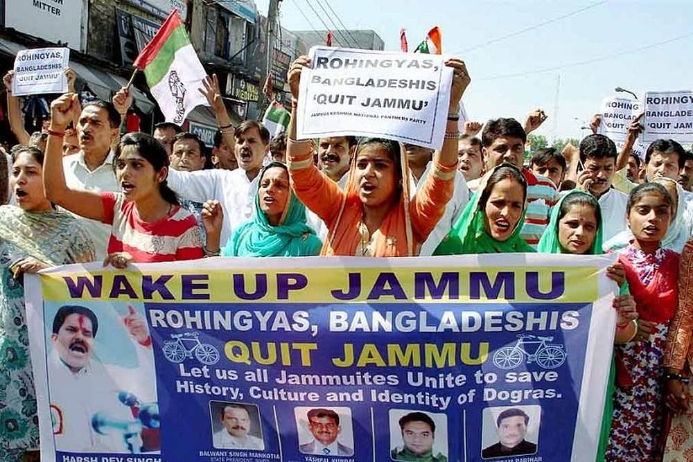 PDP Vs BJP Over Stay Of Rohingyas And Bangladeshis In J&K