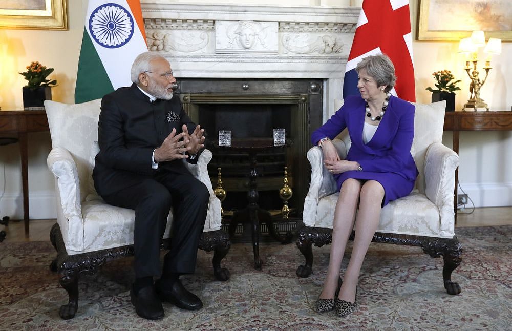 Modi Meets Theresa May For Bilateral Talks On Immigration, Counter-Terrorism
