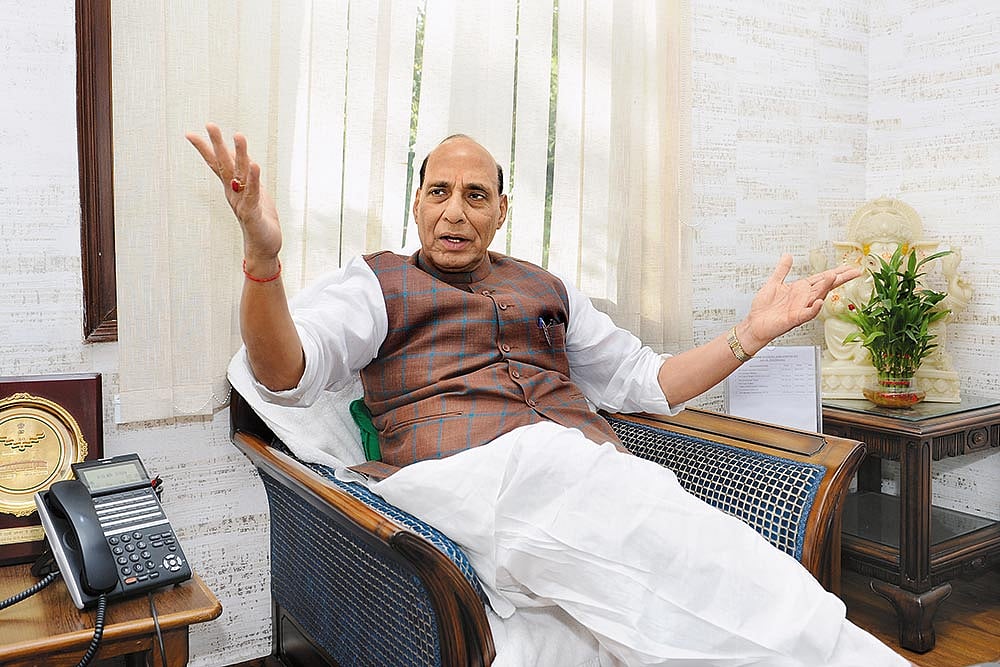 Our Neighbour Does Not Mend Its Ways: Rajnath Singh