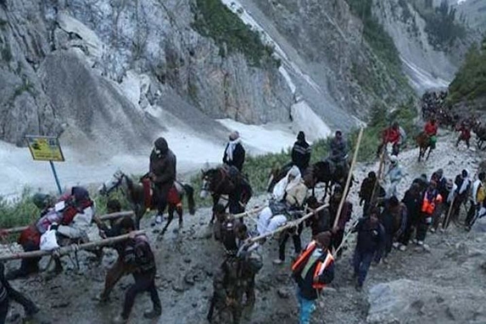 5 Pilgrims Dead, 4 Injured After A Landslide On Route To Amarnath Shrine In Jammu And Kashmir