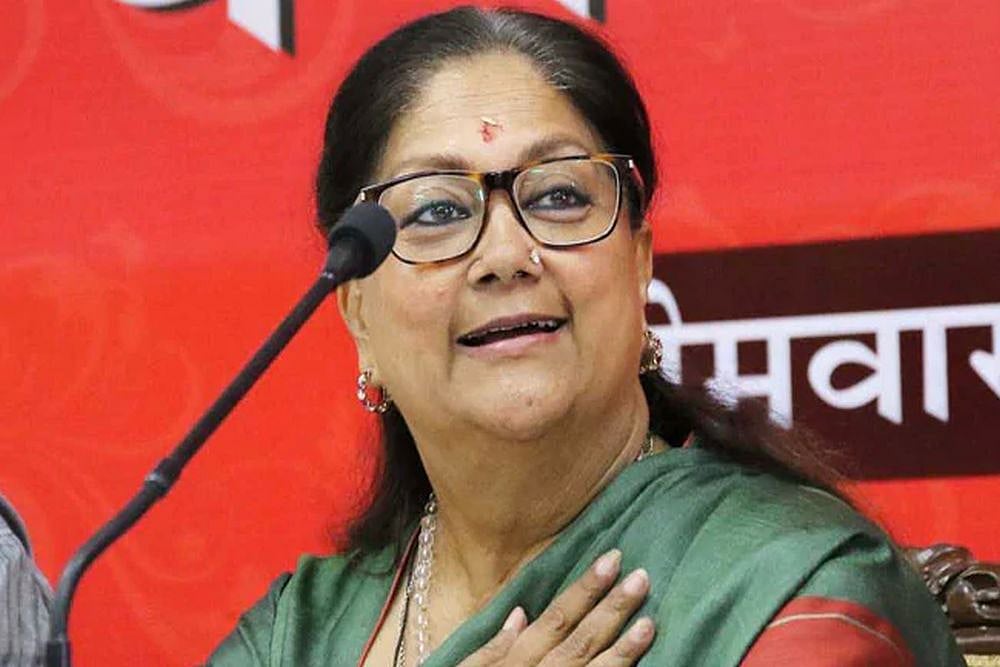 Rajasthan CM Vasundhara Raje