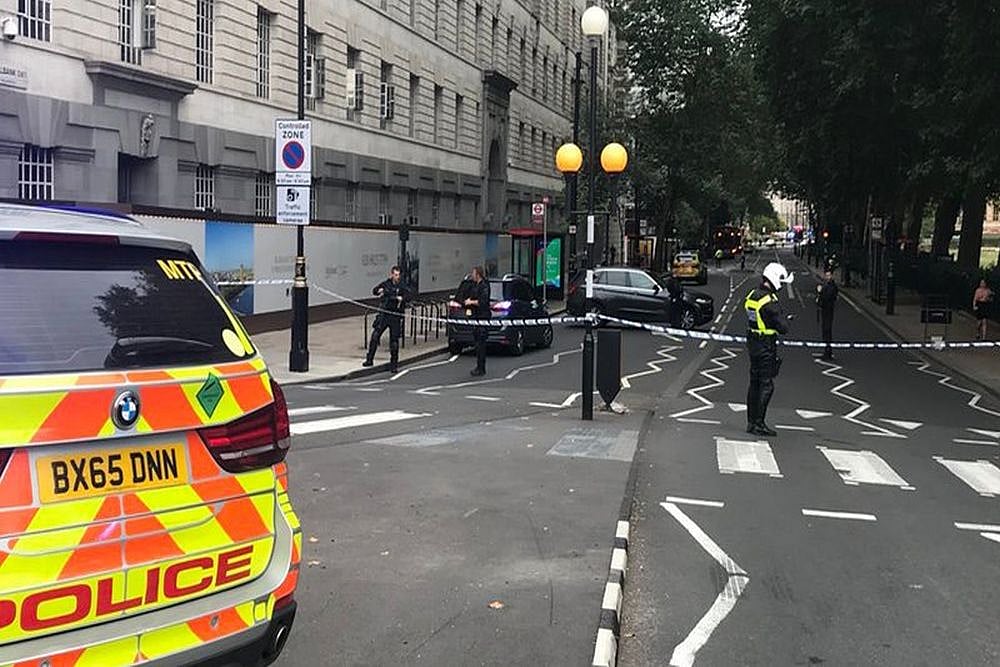 Australian police say a knife attack in Sydney that wounded a bishop and a priest was an act of terrorism