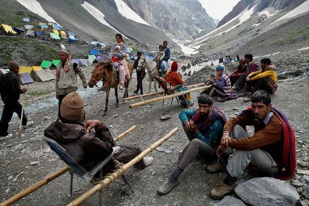 File photo : Amarnath Yatra From Jammu Suspended