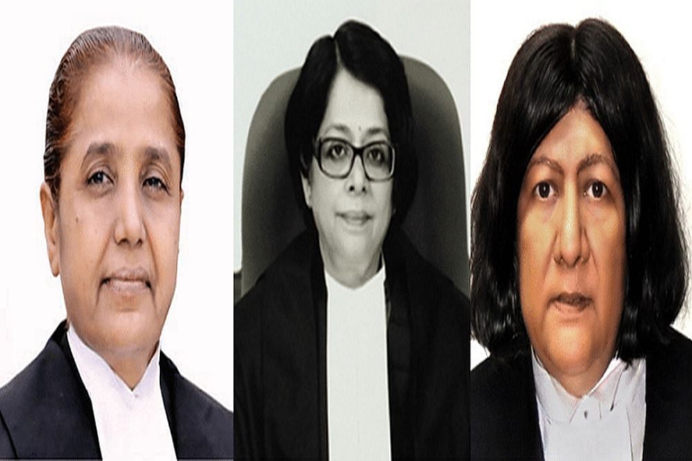 From Left: Justice R Banumathi, Justice Indu Malhotra, Justice Indira Banerjee