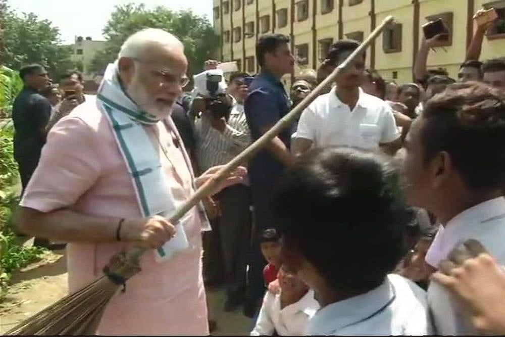 PM Modi Launches 'Swachhata Hi Seva Movement' As Part Of Swachh Bharat Mission