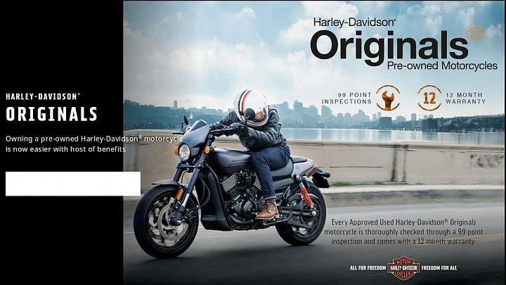 Harley-Davidson Enters Pre-Owned Motorcycle Segment
