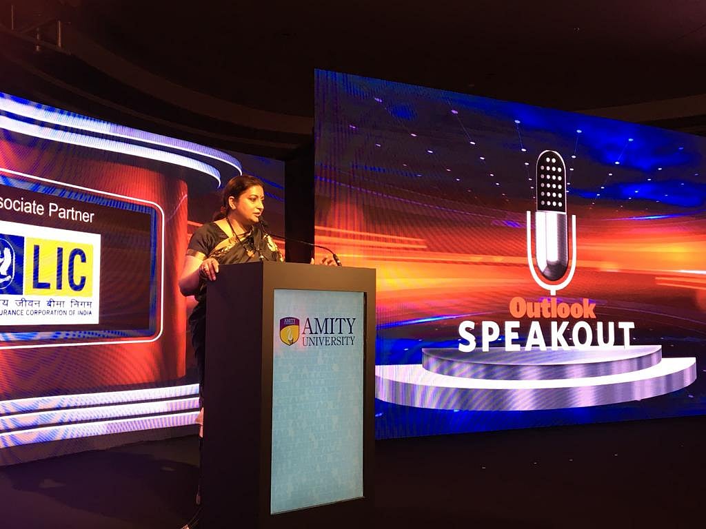 Outlook SpeakOut | Women Don’t Have Problem Speaking Out, They Have Problem Being Heard: Smriti Irani