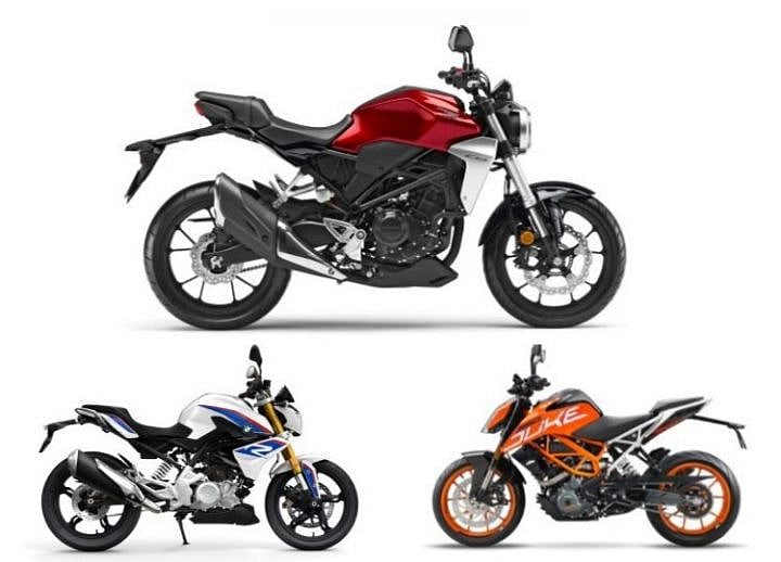 Honda CB300R vs KTM 390 Duke vs BMW G 310 R: Spec Comparison