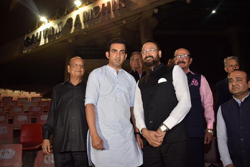 Gautam Gambhir Unveils Stand Named After Him At Kotla, Questions Rajat Sharma For Delay