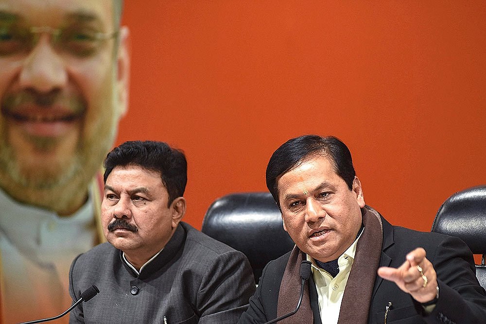 Union minister Sarbananda Sonowal 