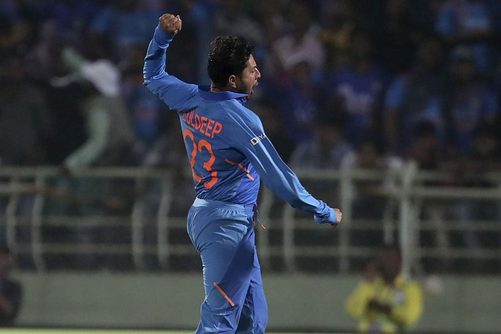 IND Vs WI, 2nd ODI: Kuldeep Yadav Becomes First Indian To Bag Two International Hat-Tricks