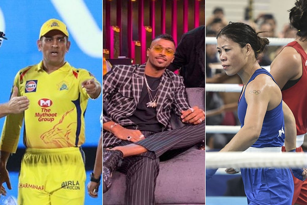 MS Dhoni, Mary Kom Losing Their Cool To Hardik Pandya's Dirty Talk - The Worst Of Indian Sports In 2019