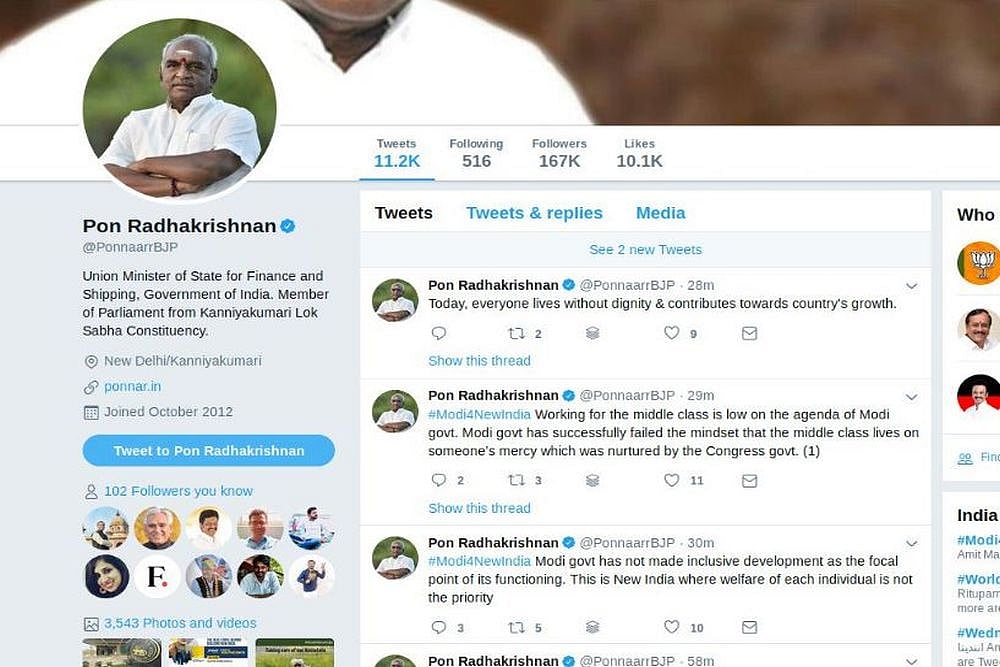 Why Is A Union Minister And BJP Criticising Modi On Twitter? Find Out