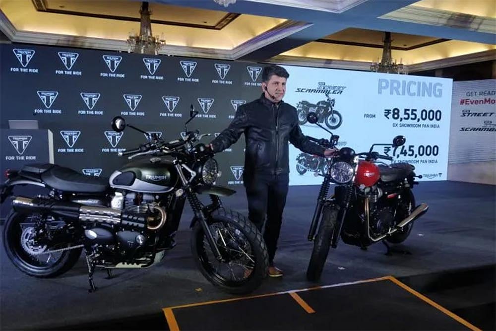 Triumph Launches 2019 Street Twin and Street Scrambler In India