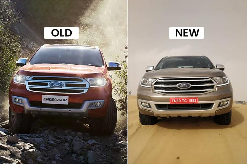 2019 Ford Endeavour Old vs New: Major Differences