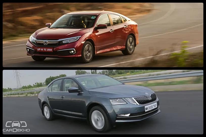 Honda Civic 2019 vs Skoda Octavia: In Pics