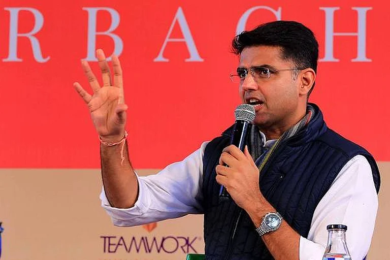On Congress-AAP contesting against each other in Delhi assembly elections, Pilot said that the politics is getting limited to allegations and Congress provides an alternative to this. - File photo