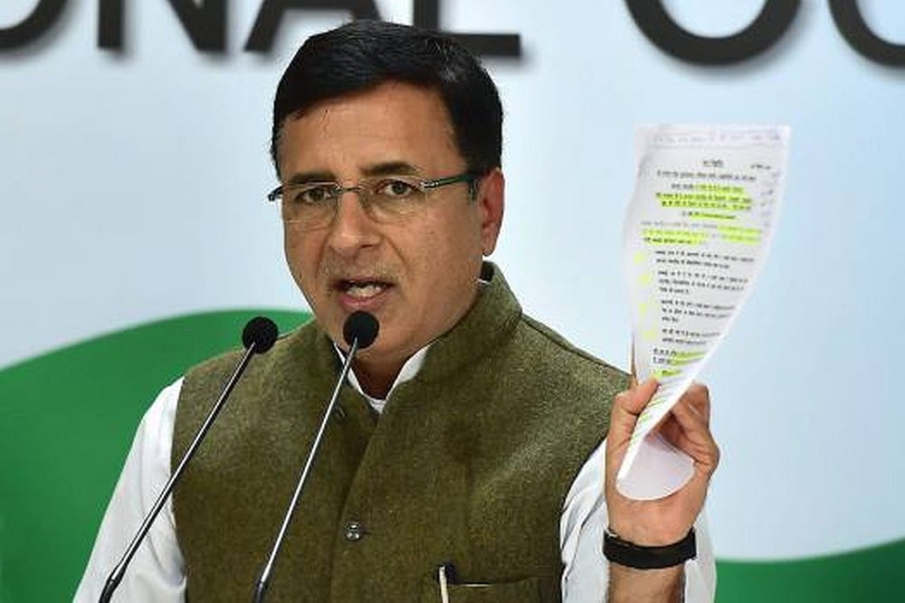 Congress spokesperson Randeep Singh Surjewala
