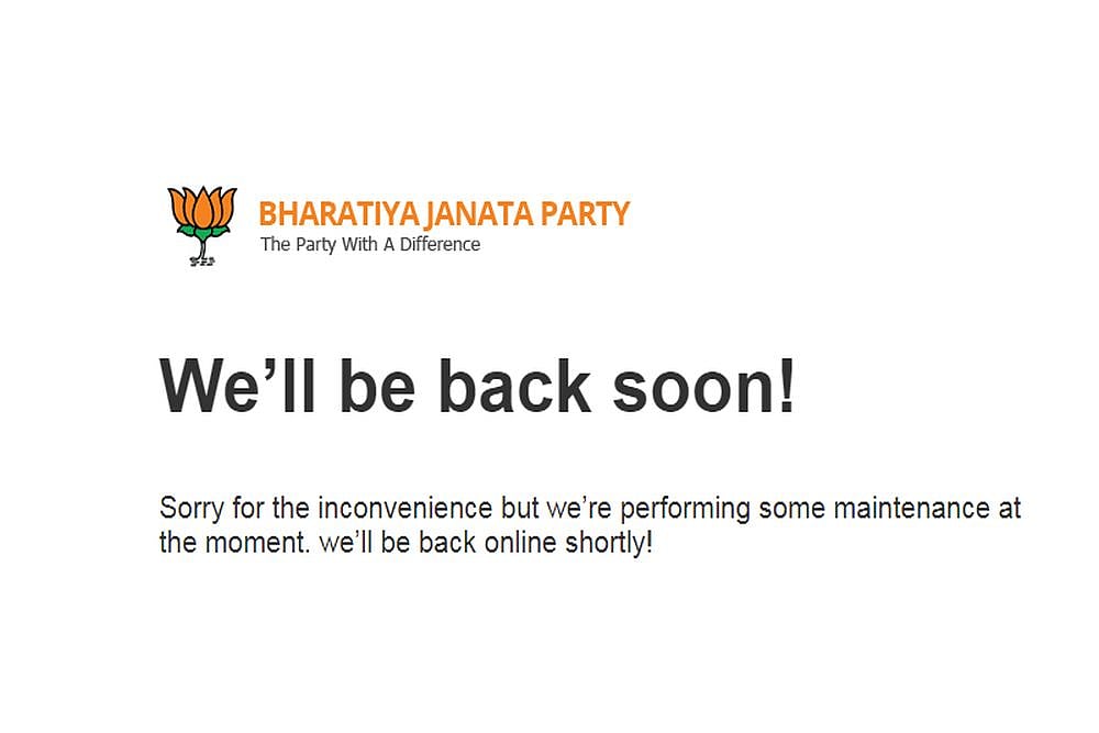 BJP Website Was Down Due To Technical Glitch, Not Hacking: IT Cell Head