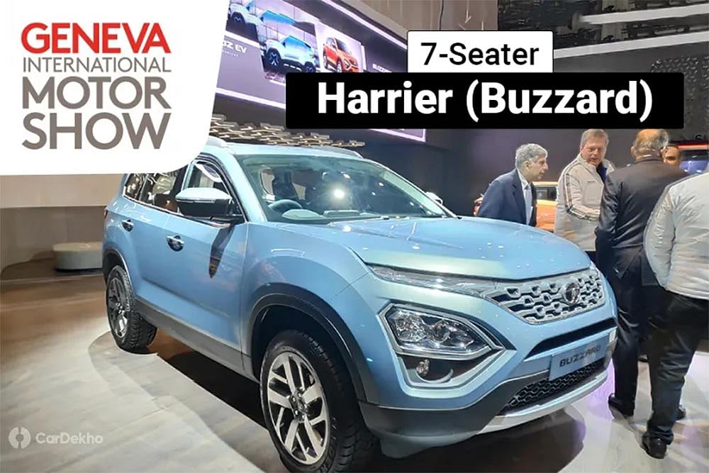 7-Seat Tata Harrier Named Buzzard Showcased In Geneva